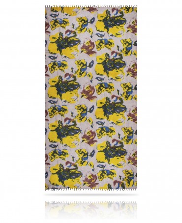 Палантин Женский W40-GRANDE.FLEUR/JAUNE